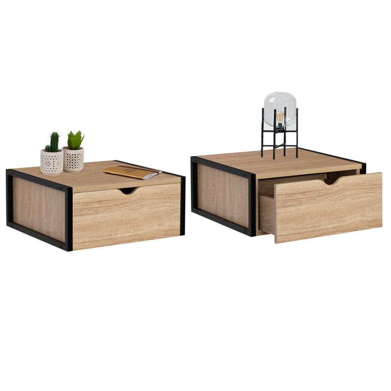 Giftgarden Lot De 5 Étagères Urales En Bois Rustique, Étagères Flottante Urale Noir Pour Salon