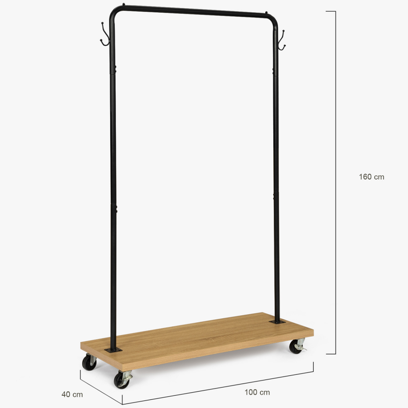 Porte Vêtement Double Largeur - Agencement Magasin - Fitclamp