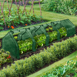 Serre châssis de jardin spéciale forçage L. 300 CM verte Serre châssis de jardin spéciale forçage L. 300 CM verte
