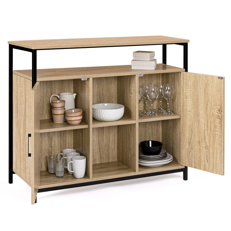 Ensemble meuble TV, table basse industriel pas cher DETROIT ID Market