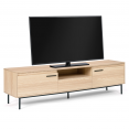 Meuble TV 180 cm SEATTLE avec rangements design industriel
