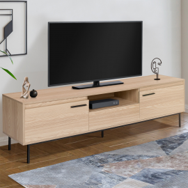 Meuble TV contemporain SEATTLE avec rangements 180 cm Meuble TV contemporain SEATTLE avec rangements 180 cm