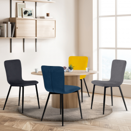 Lot de 4 chaises de salle à manger ou de jardin M44 en bois et