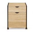 Caisson de bureau DETROIT 2 tiroirs design industriel