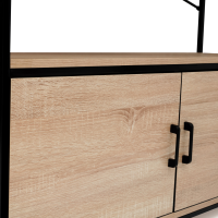 Etagère bibliothèque 5 niveaux DETROIT design industriel 170 cm ID MARKET