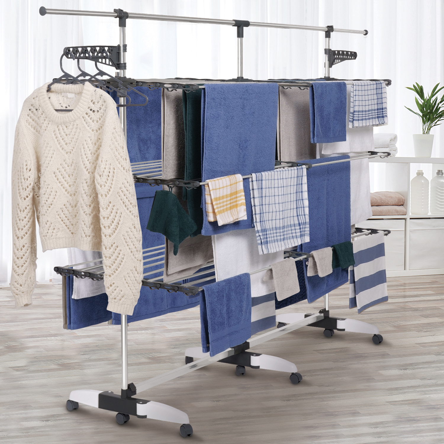 Grand étendoir à linge 50m