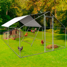 MonsterShop Enclos poulailler 4 x 6 x 2 m (25949) au meilleur prix sur