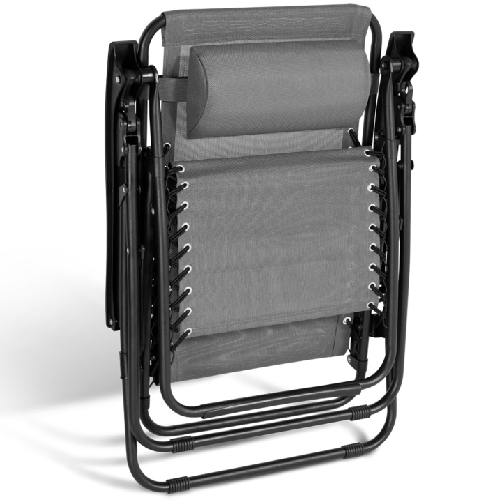 Lot de 2 fauteuils de jardin RELAX grand confort gris anthracite Lot de 2 fauteuils de jardin RELAX grand confort gris anthracite