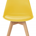 Lot de 6 chaises scandinaves SARA mix color pastel jaune, blanc, gris clair x2, vert mentholé x2