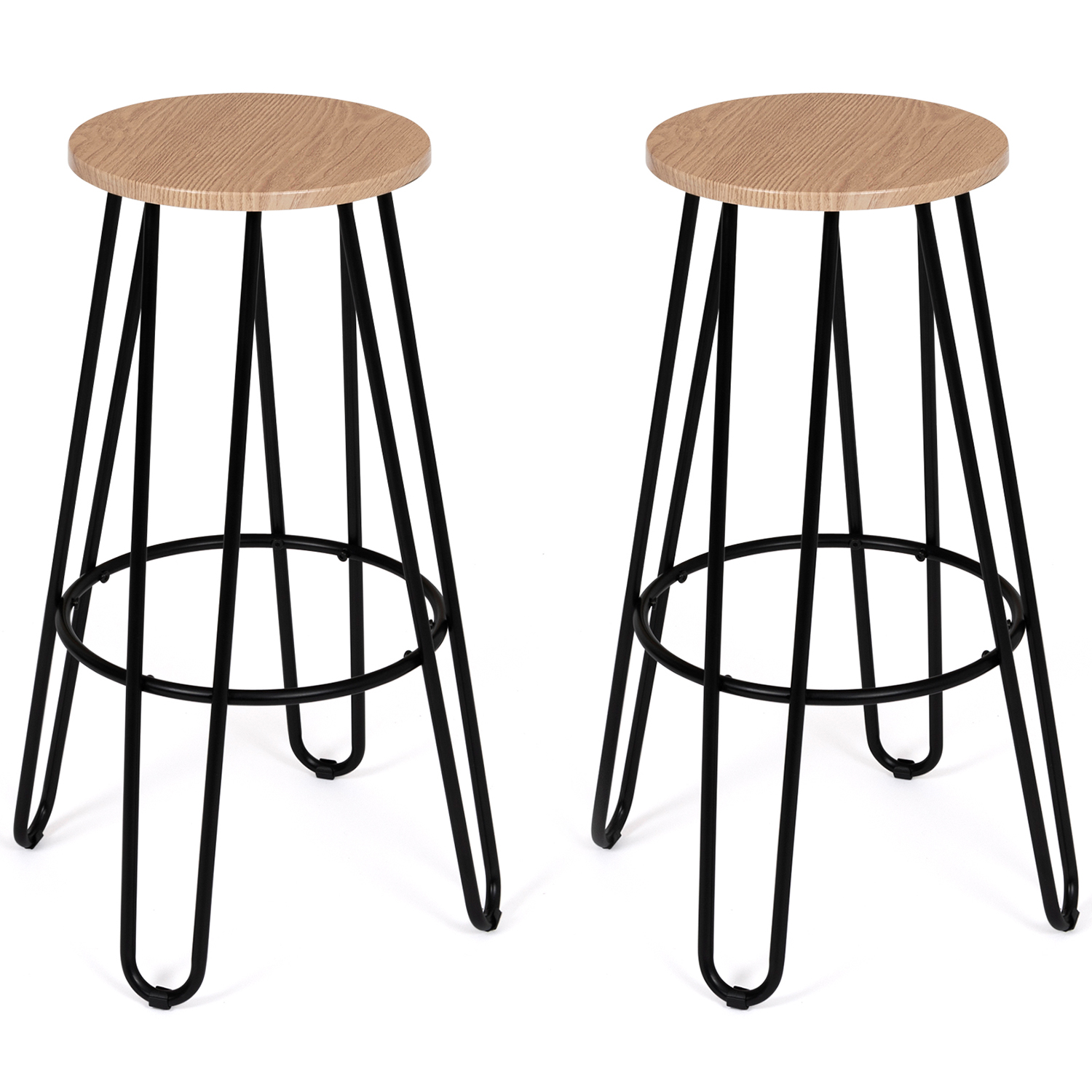 Tabourets de bar industriel bois et métal