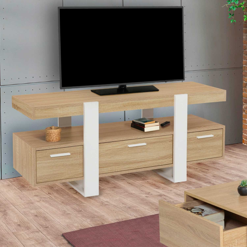 Meuble tv promo blanc