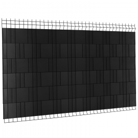 Lamelles PVC souples horizontales rouleau de 35 M noires Lamelles PVC souples horizontales rouleau de 35 M noires