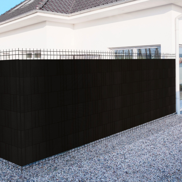 Lamelles PVC souples horizontales rouleau de 35 M noires Lamelles PVC souples horizontales rouleau de 35 M noires