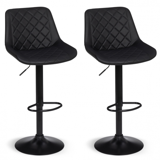 Lot de 2 tabourets de bar DENVER édition spéciale noir