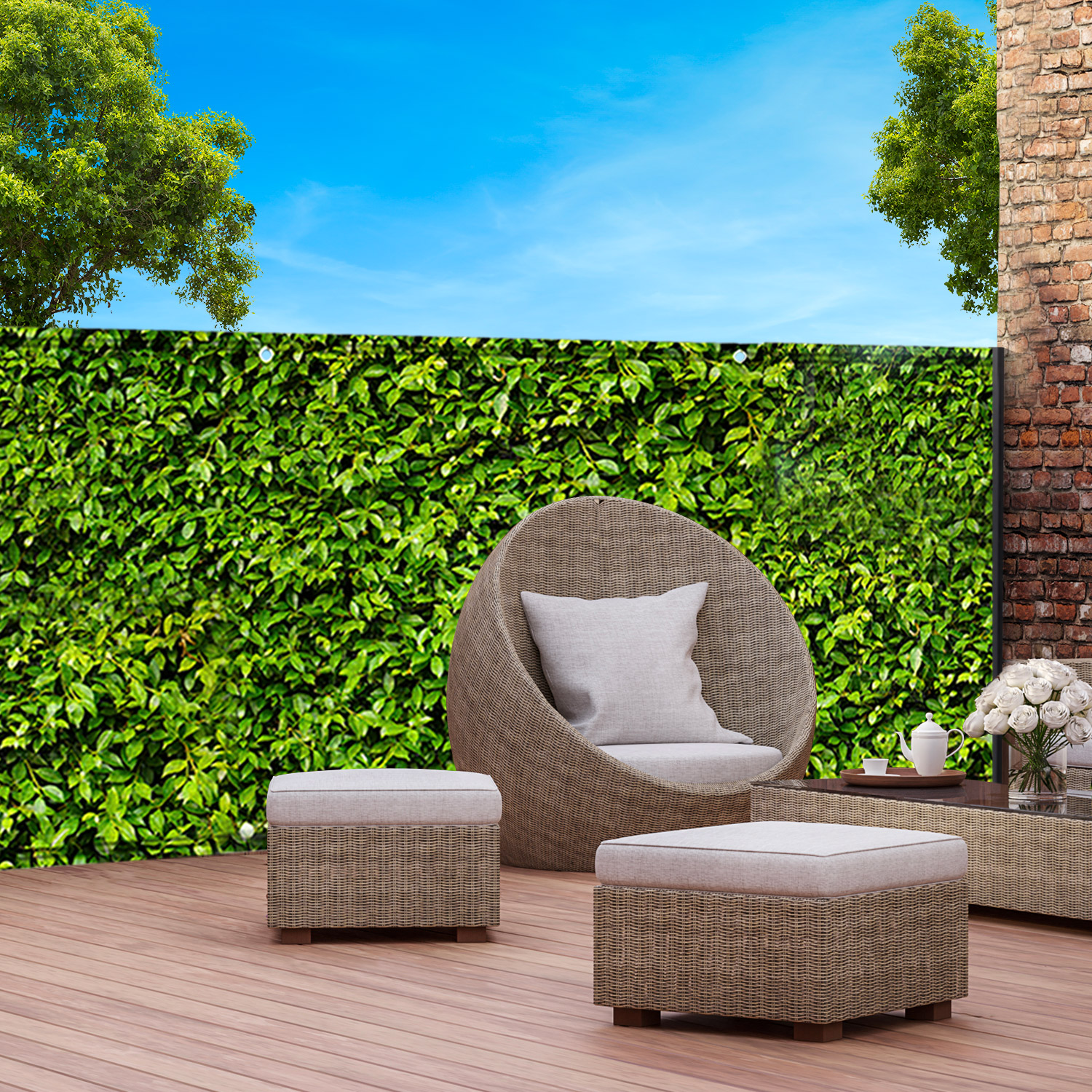 Brise vue décoratif pour jardin ou balcon, au meilleur prix