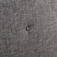 Lit coffre double scandinave LULEA 140x190cm tissu gris antharcite