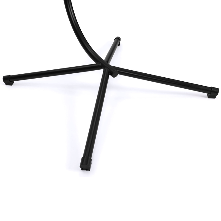 Fauteuil oeuf suspendu ajouré effet rotin avec coussin gris Fauteuil oeuf suspendu ajouré effet rotin avec coussin gris