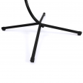 Fauteuil suspendu HUEVO pliable ajouré gris avec coussin gris