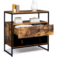 Commode 2 tiroirs CHICAGO design industriel