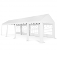 Tente de réception 4x8 M barnum PE 180gr/m² blanc