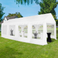 Tente de réception 4x8 M barnum PE 180gr/m² blanc