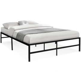 Sommier double TULSA 140x190 cm plateforme en métal 35 cm