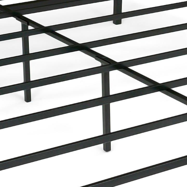 Sommier double TULSA 140x190 cm plateforme en métal 35 cm