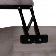 Table basse plateau relevable DETROIT grège design industriel