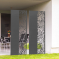 Panneau décoratif universel 150 x 50 CM PALM gris semi ajouré sur le côté