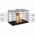 Cage de transport pour chien taille M/L 91 x 57 x 63,5 CM caisse pliante avec poignée et plateau