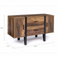 Buffet bas AUSTRIA bois pied épingle