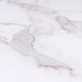 Table à manger rectangle ALASKA 8 personnes effet marbre blanc et pied araignée métal 160 cm