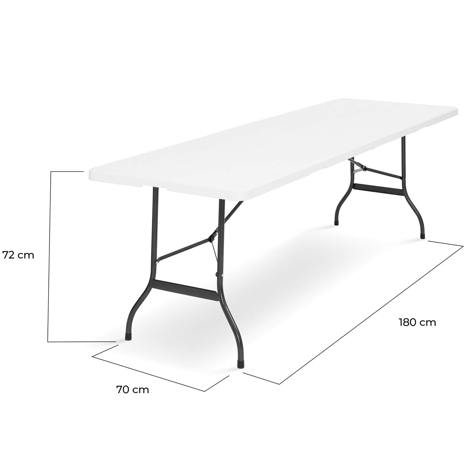 Lot 2 Tables pliantes rectangulaires effet rotin 180x74x74cm 7house Lot 2 Tables pliantes rectangulaires effet rotin 180x74x74cm 7house