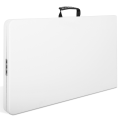 SKYLANTERN Lot De 2 Tables Pliantes Camping 180 Cm – Rectangulaire 8 Personnes, HDPE Robuste, Pieds Acier, Loquet Sécurité, Noir