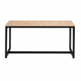 Table à manger extensible DETROIT 8-12 personnes design industriel 160-200 cm