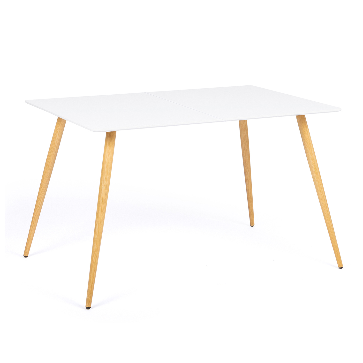 Table rectangulaire scandinave blanche 120cm - Brevik