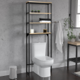 Meuble étagère dessus WC 4 étagères DETROIT design industriel