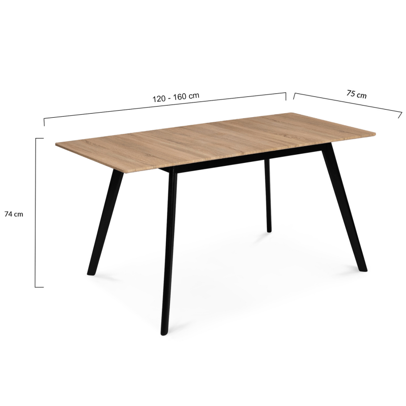 Table pliante blanche 8 places 180 x 75,5 x 74cm, épaisseur 4 cm