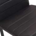 Lot de 6 chaises ROMANE noires pour salle à manger