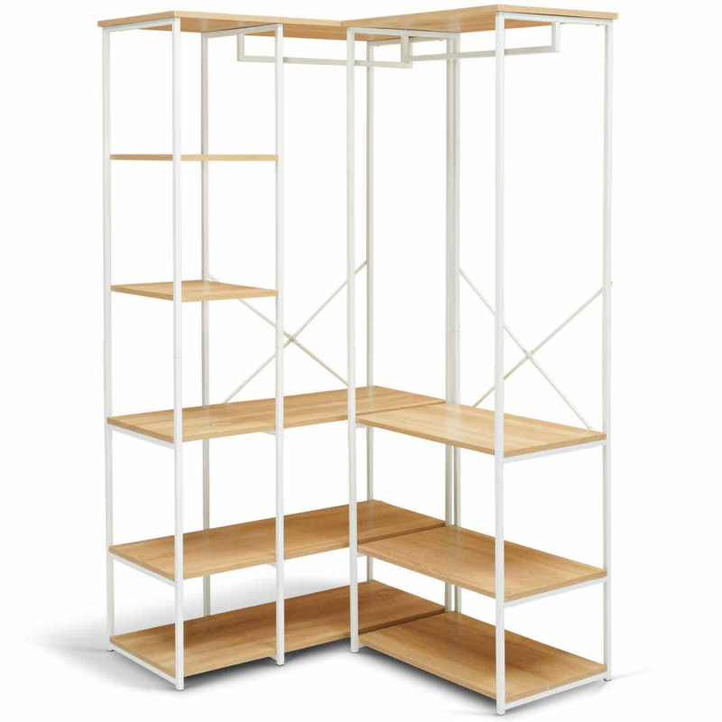 Dressing blanc 150 cm style industriel pas cher DETROIT ID Market