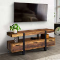 Meuble TV AUSTRIA avec tiroirs bois pied épingle 113 cm