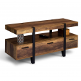 Meuble TV AUSTRIA avec tiroirs bois pied épingle 113 cm