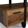 Meuble TV AUSTRIA avec tiroirs bois pied épingle 113 cm