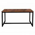 Table à manger DAYTON 6 personnes design industriel 150 cm