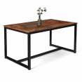 Table à manger DAYTON 6 personnes design industriel 150 cm