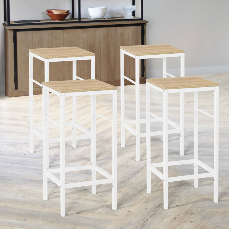 Beliani Lot de 2 chaises de jardin bois clair FORNELLI | Leroy Merlin