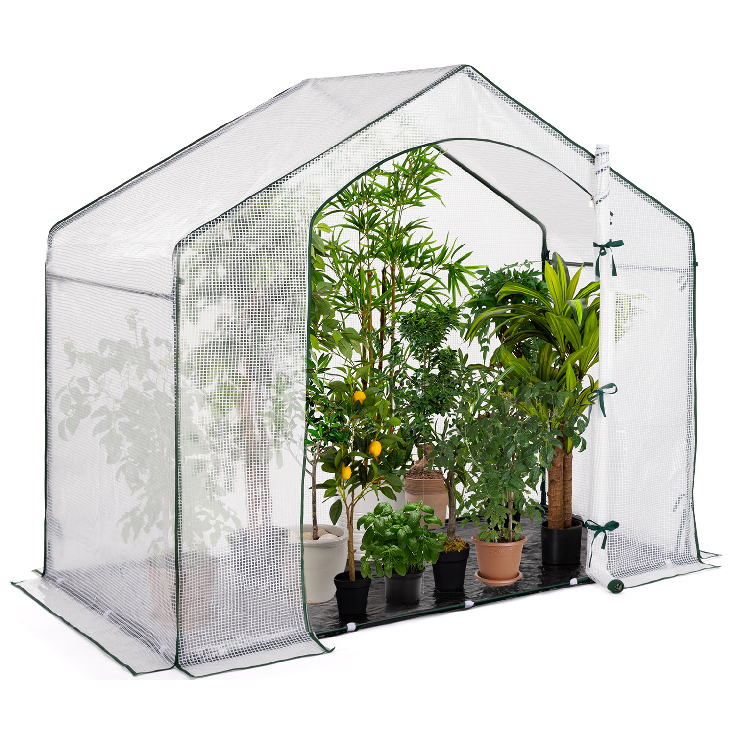 Serre d'hivernage forme de maison pour balcon et terrasse