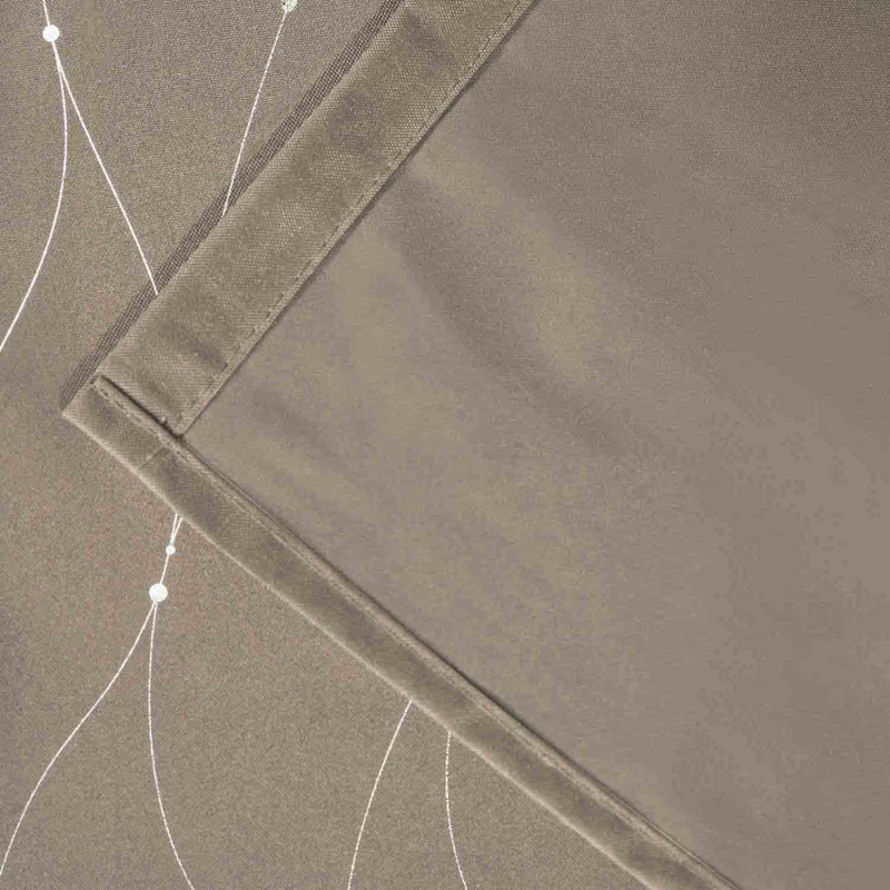 Rideaux thermiques à motifs gris anthracite 140x240 cm - Lot de 2
