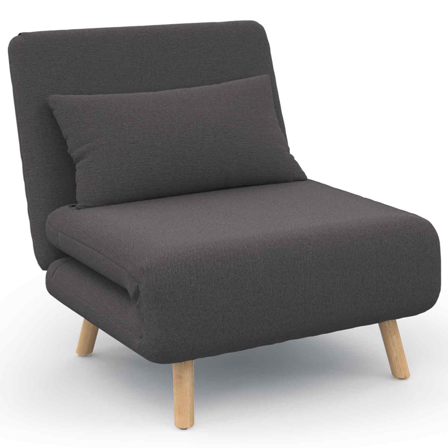 Fauteuil Pliable Canapé-lit Beliani OLDEN – Vert, 1 Place, Moderne, Invité