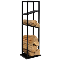 2 Étagères Murales Pliantes 3 Niveaux - Support Pour Bois, Outils, Vélos - Acier, Charge 163kg - Garage, Atelier